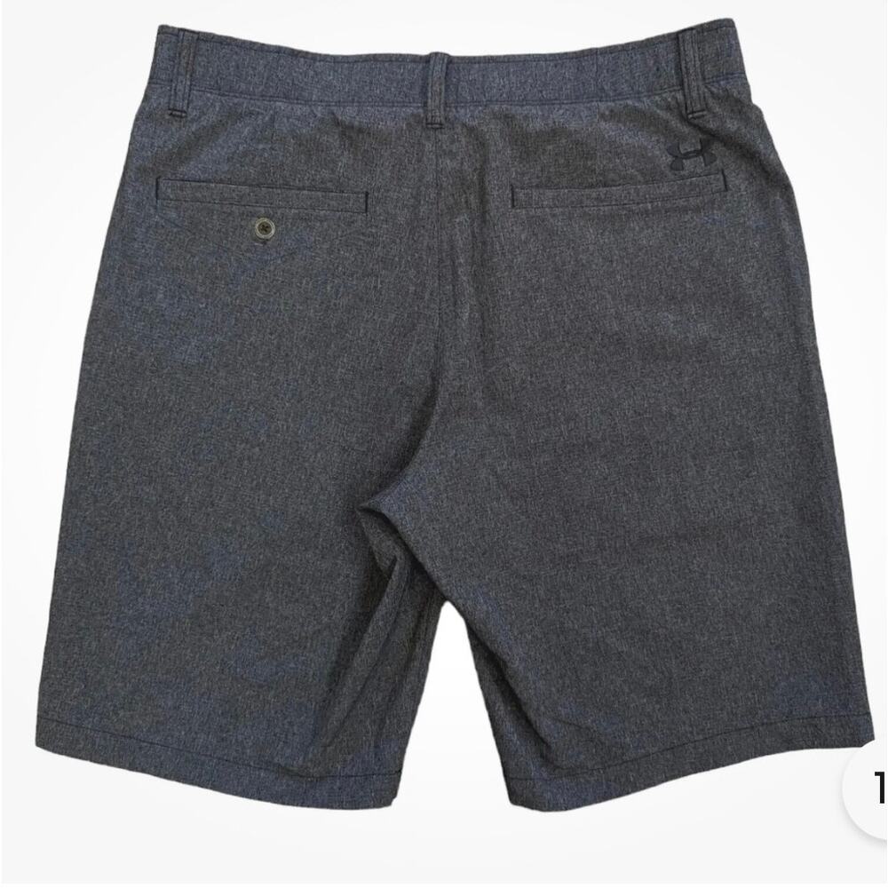 Under Armour HeatGear Golf Shorts 34 Gray Loose Fit Match Play UA